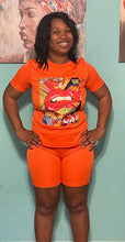 Load image into Gallery viewer, Lips Orange Short Set
